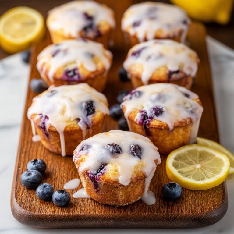 Blueberry Muffins with Lemon Glaze Recipe