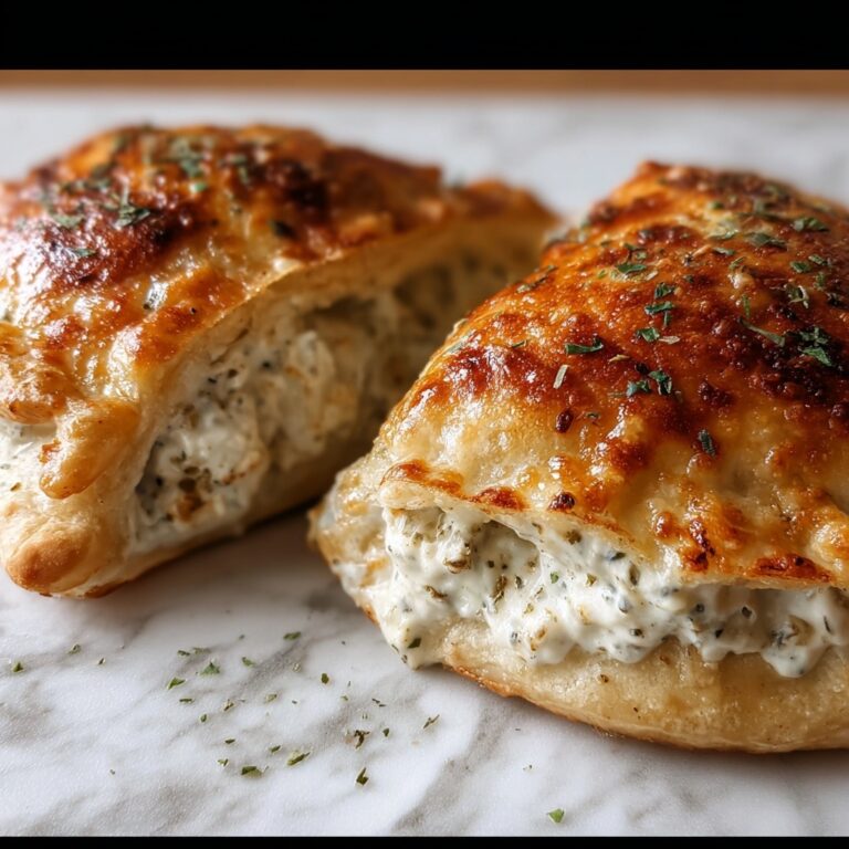 Chicken Alfredo Air Fryer Calzones Recipe