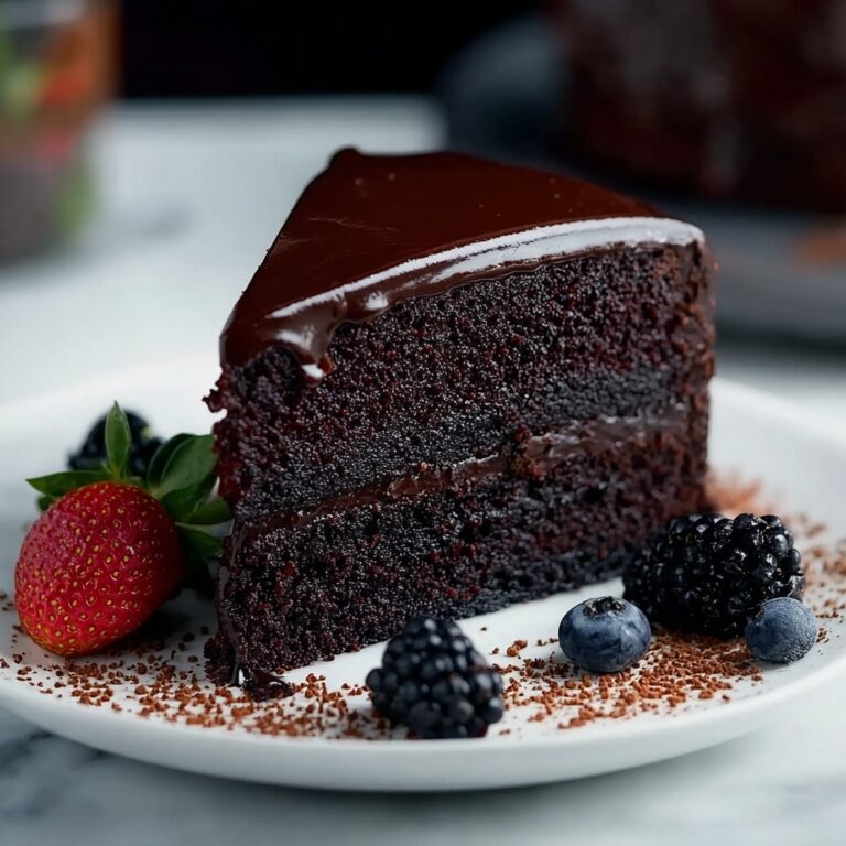 Black Velvet Cake with Blackberry Filling and Chocolate Frosting Recipe