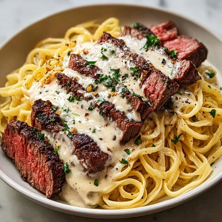 Creamy Cajun Steak Alfredo Recipe
