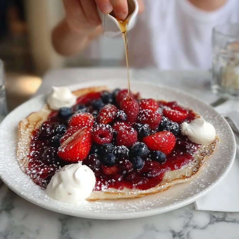 Berry-Topped Tapioca Crepes Recipe