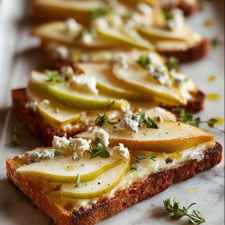 Pear and Gorgonzola Flatbread: An Elegant Dinner Idea Recipe