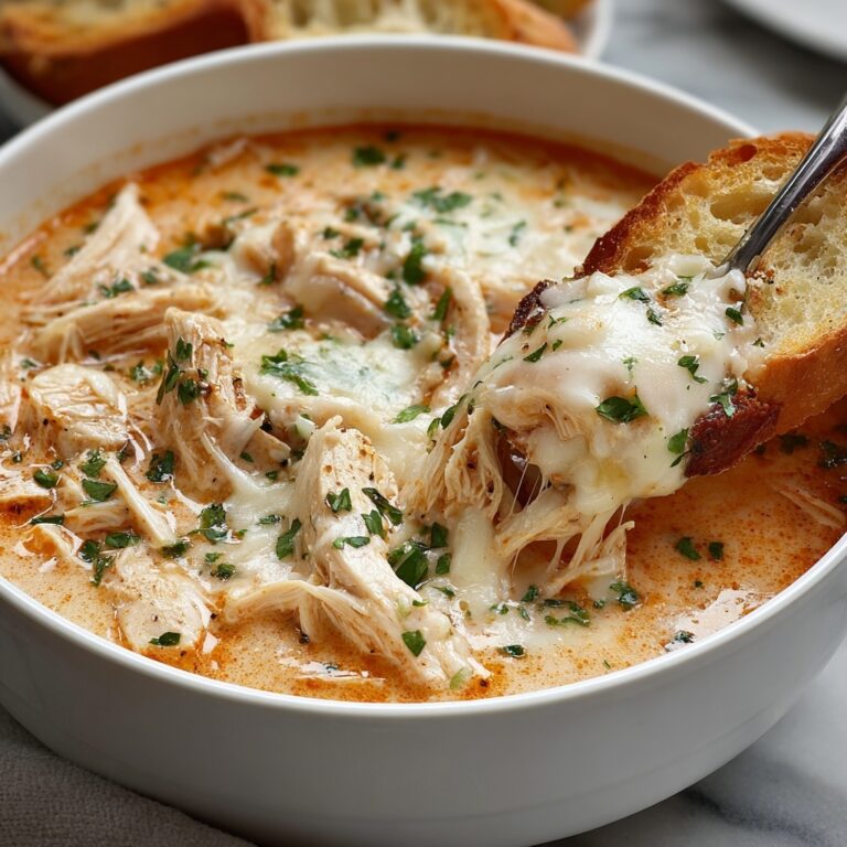 Crockpot Creamy Chicken Parmesan Soup Recipe