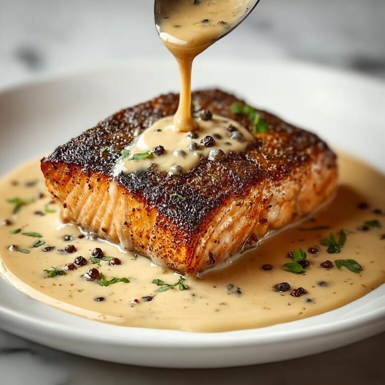 Blackened Salmon with Creamy Dijon Sauce Recipe