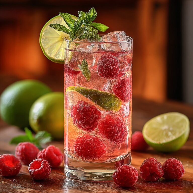 Raspberry Lime Fizz Drink Recipe