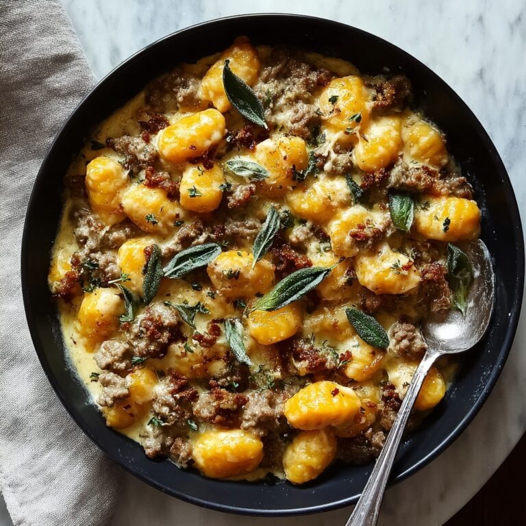 Creamy Butternut Squash Gnocchi with Sausage Recipe