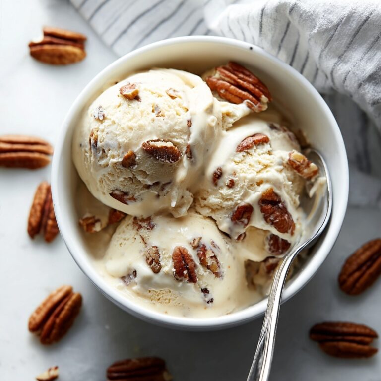 Homemade Butter Pecan Ice Cream Recipe