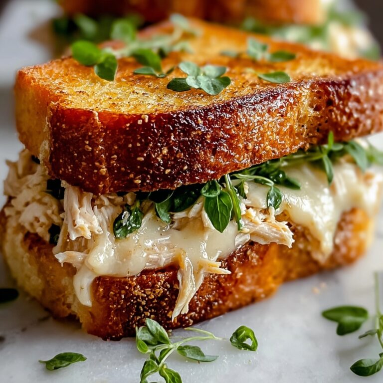 Cheesy Chicken Garlic Bread Sandwich Recipe