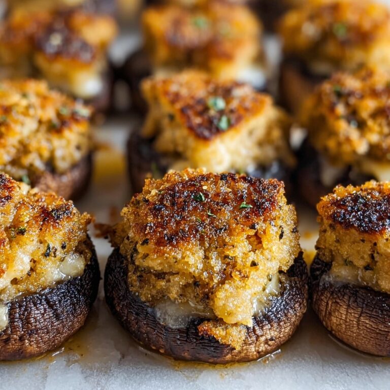 Caramelized Onion & Gruyère Stuffed Mushrooms Recipe