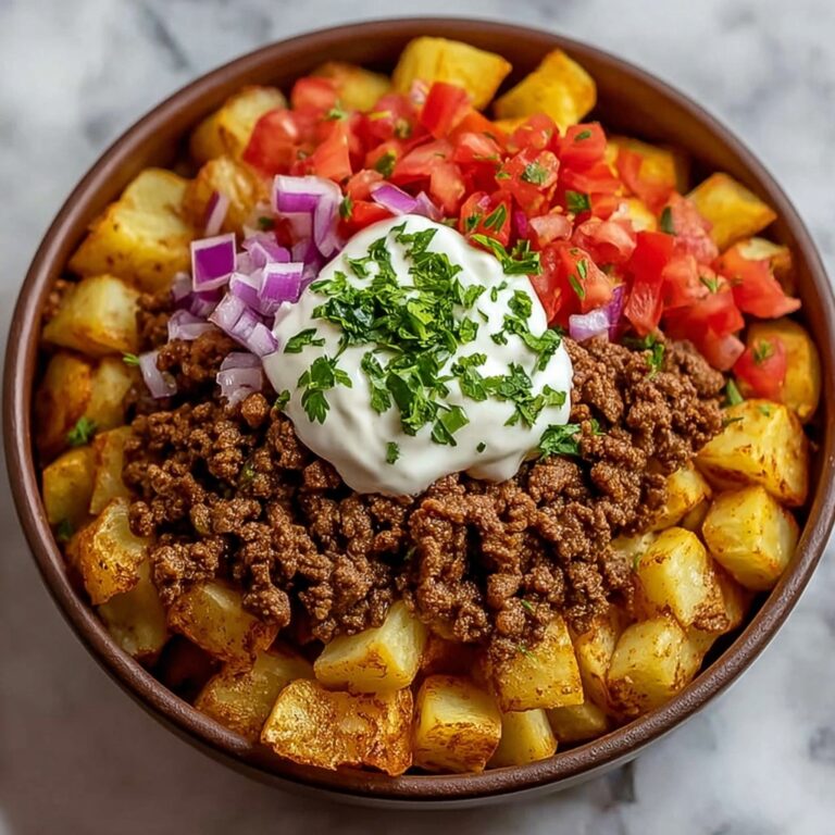 Ground Beef Potato Taco Bowl Recipe