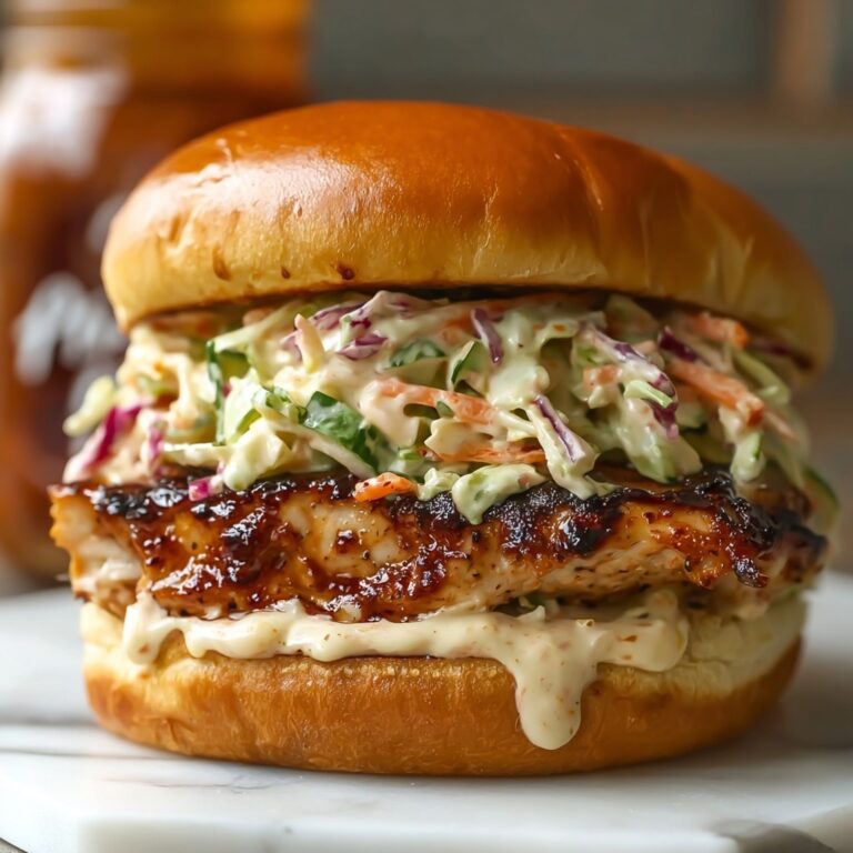 Buffalo Ranch Coleslaw Topped Chicken Sandwich Recipe