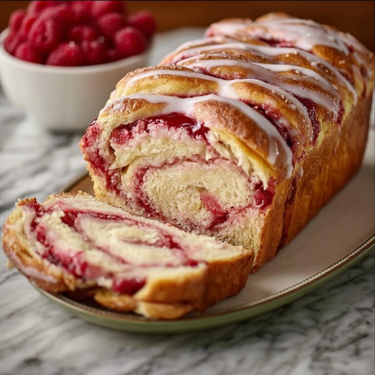 Raspberry Swirl Brioche Loaf Recipe