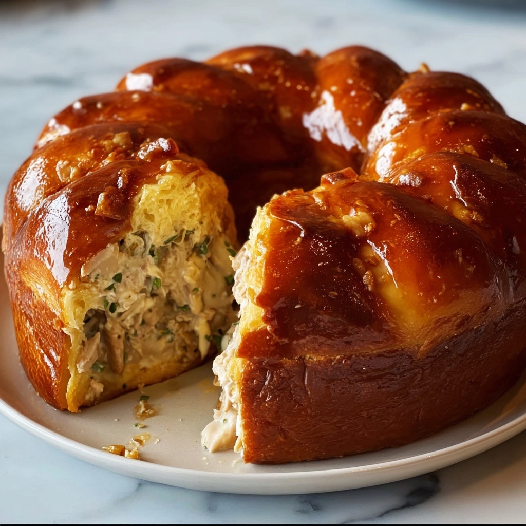 Delicious Chicken Alfredo Monkey Bread Recipe - Recipe Image