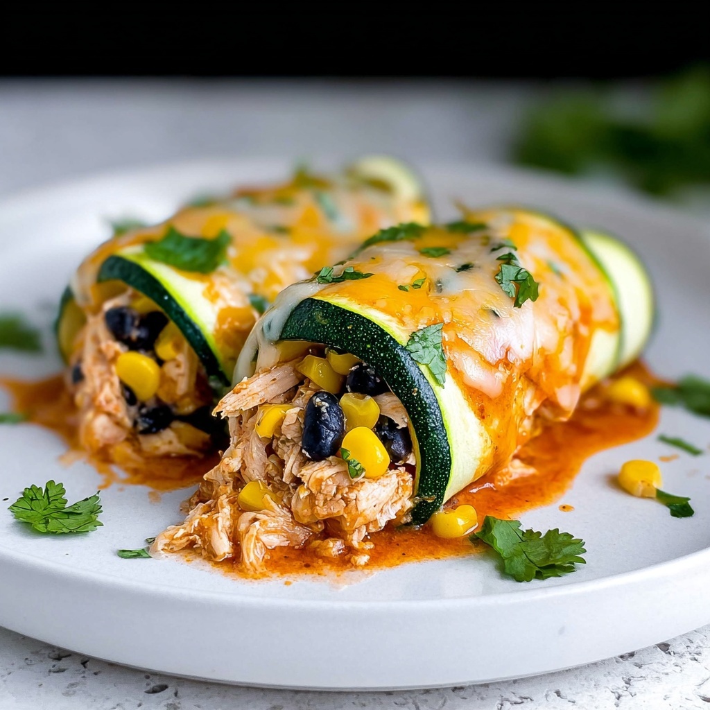 Zucchini Enchilada Roll-Ups Recipe - Recipe Image