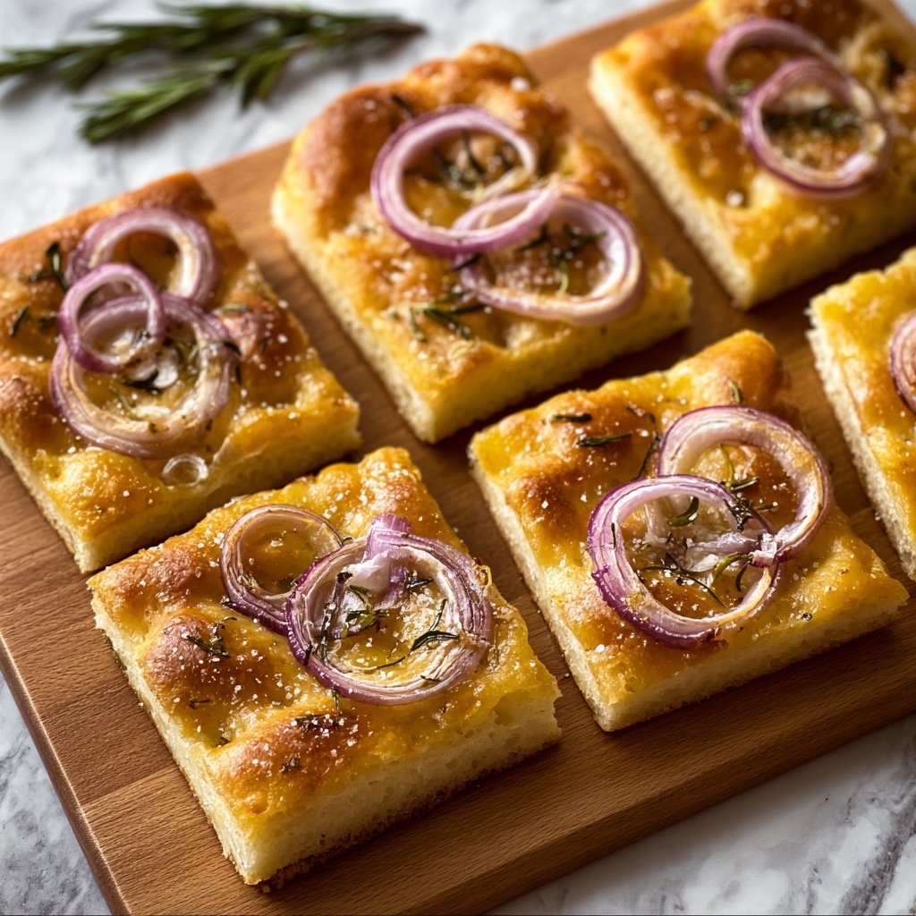 No-Knead Focaccia with Shallot Pissaladière Recipe - Recipe Image