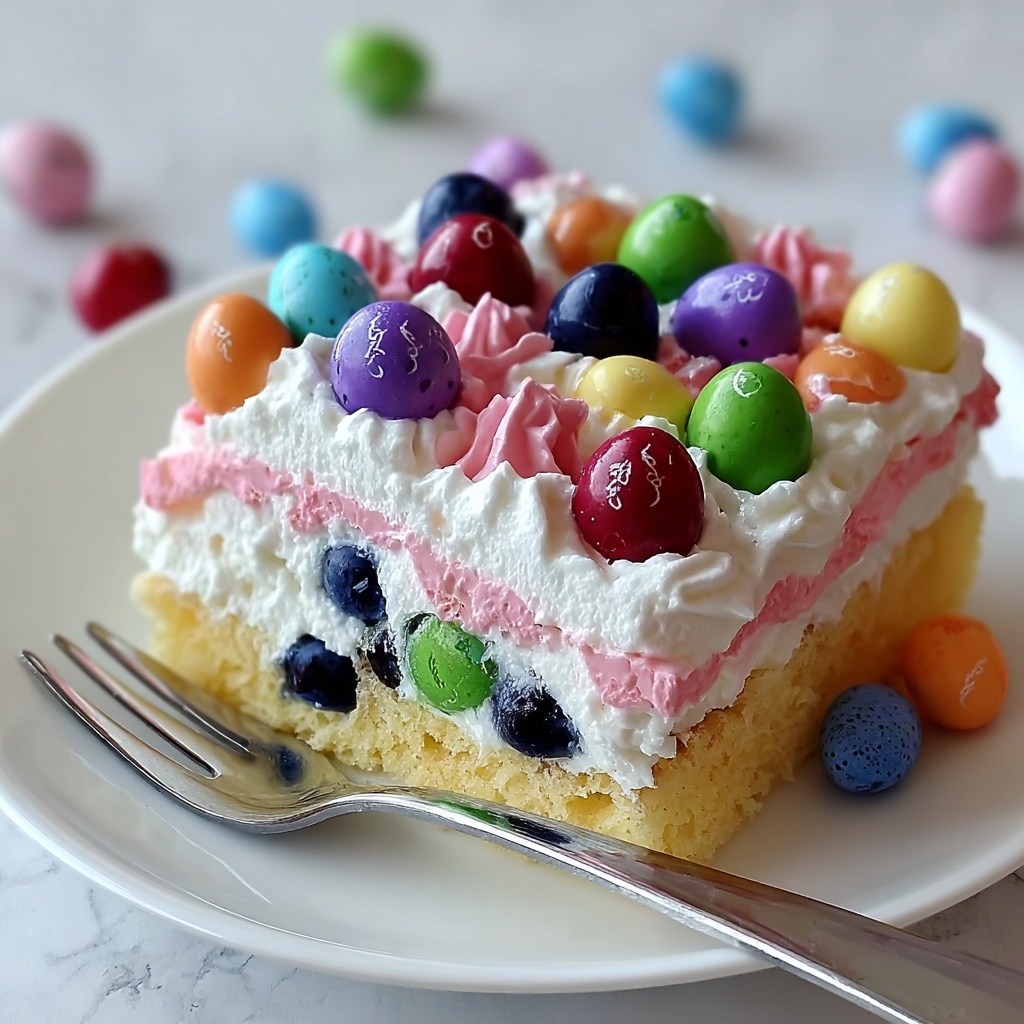 Delightful Easter Poke Cake Recipe - Recipe Image
