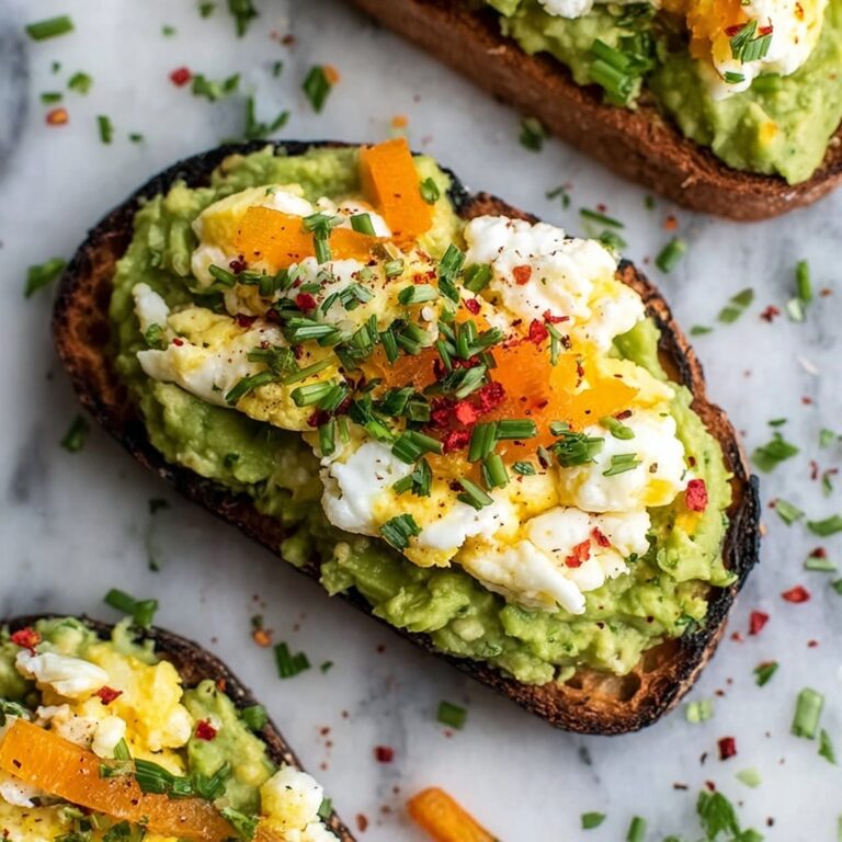 Grated Egg & Avocado Toast Recipe