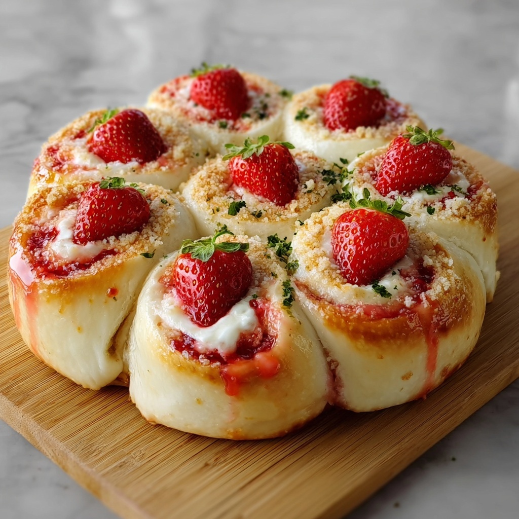Best Strawberry Cheesecake Sweet Rolls Recipe - Recipe Image