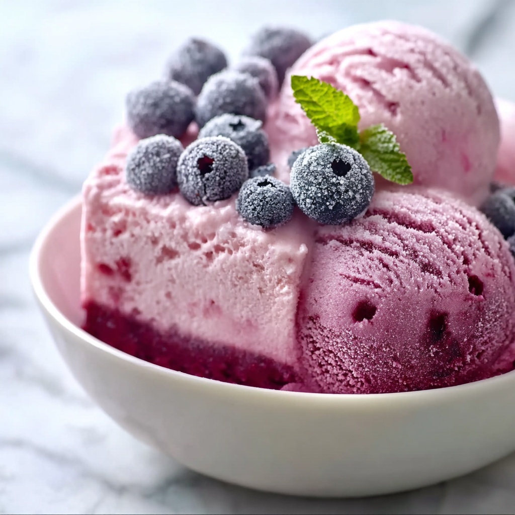 Vegan Berry Ice Cream Cake Recipe - Recipe Image