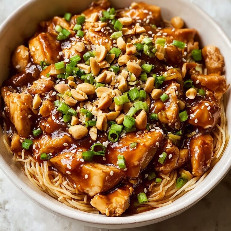Spicy Kung Pao Chicken Noodles Recipe
