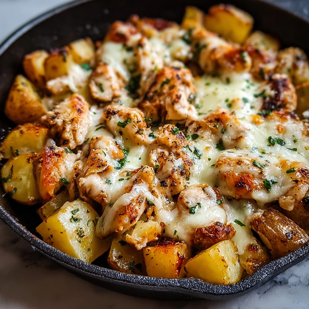 Garlic Parmesan Chicken and Potatoes (One-Pan Dinner) Recipe - Recipe Image