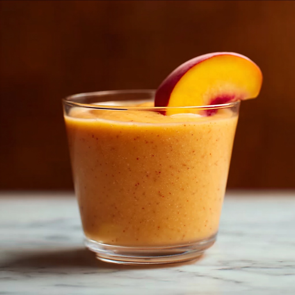 5-Minute Peach Smoothie Recipe: Fresh & Easy Recipe - Recipe Image