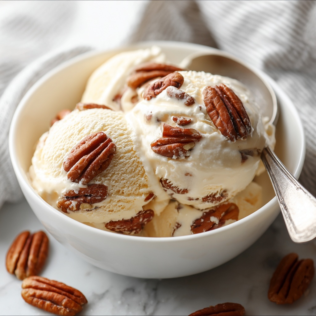 Homemade Butter Pecan Ice Cream Recipe - Recipe Image