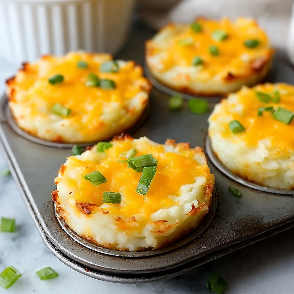 Cheesy Mashed Potato Cups Recipe - Recipe Image