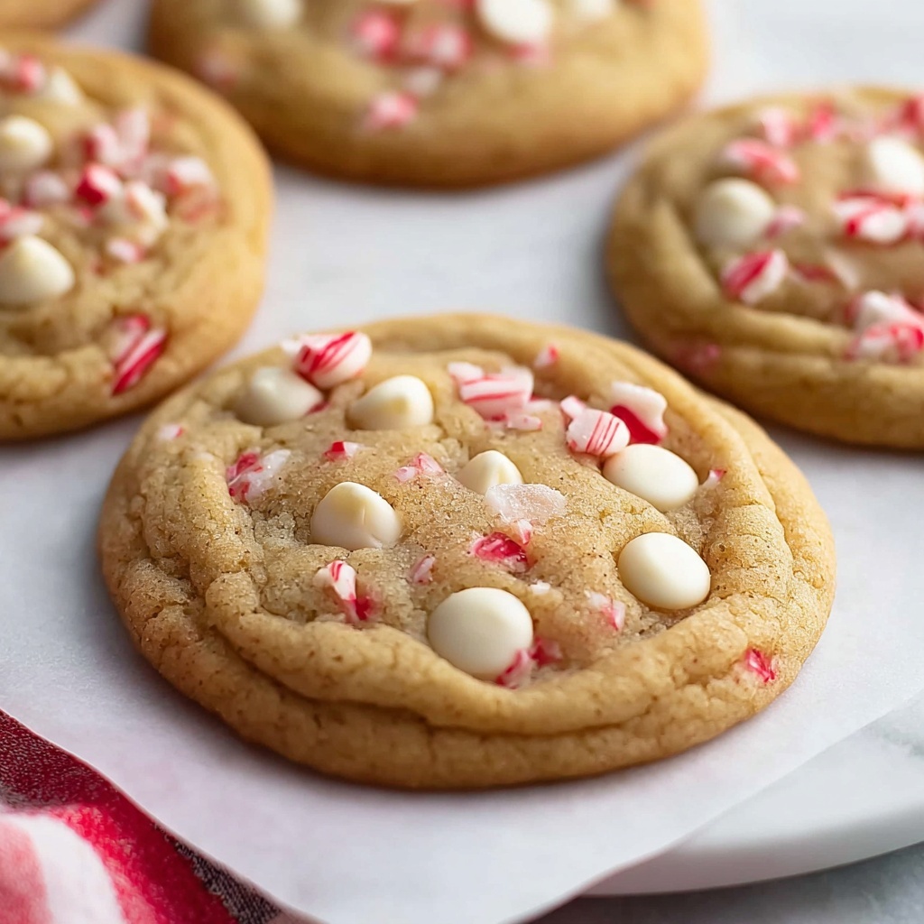 White Chocolate Candy Cane Cookies Recipe - Recipe Image