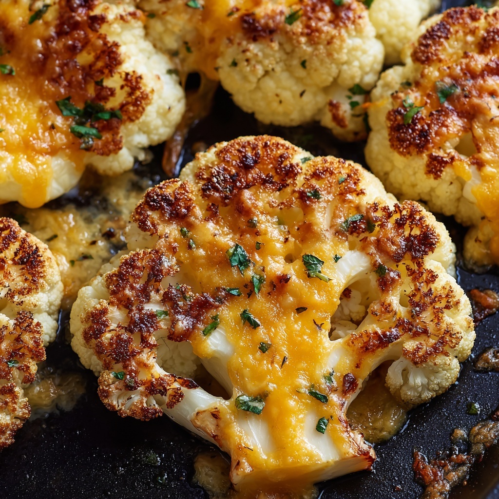 Cheesy Cauliflower Steaks Recipe - Recipe Image