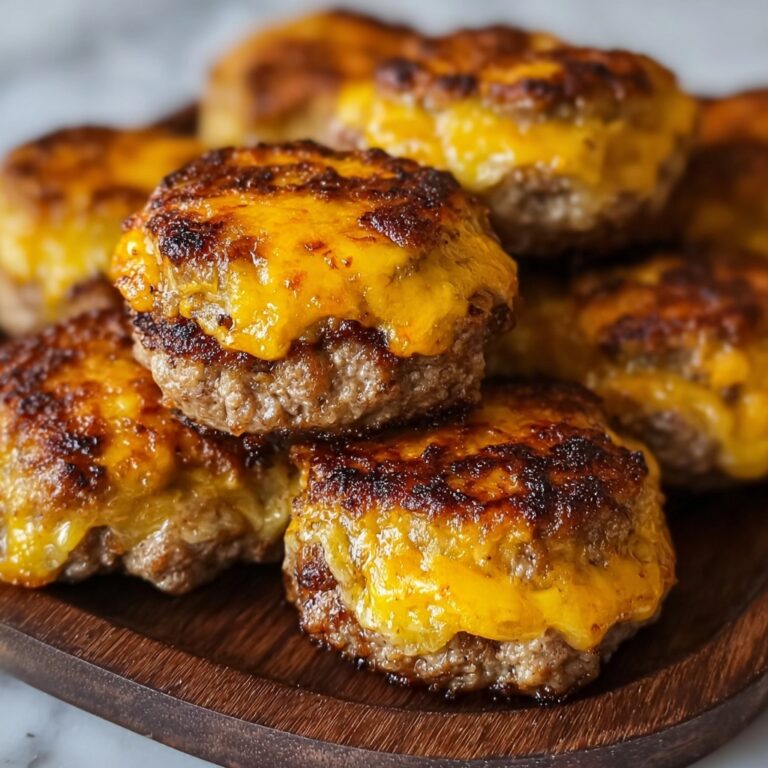 Garlic Cheeseburger Bites Recipe