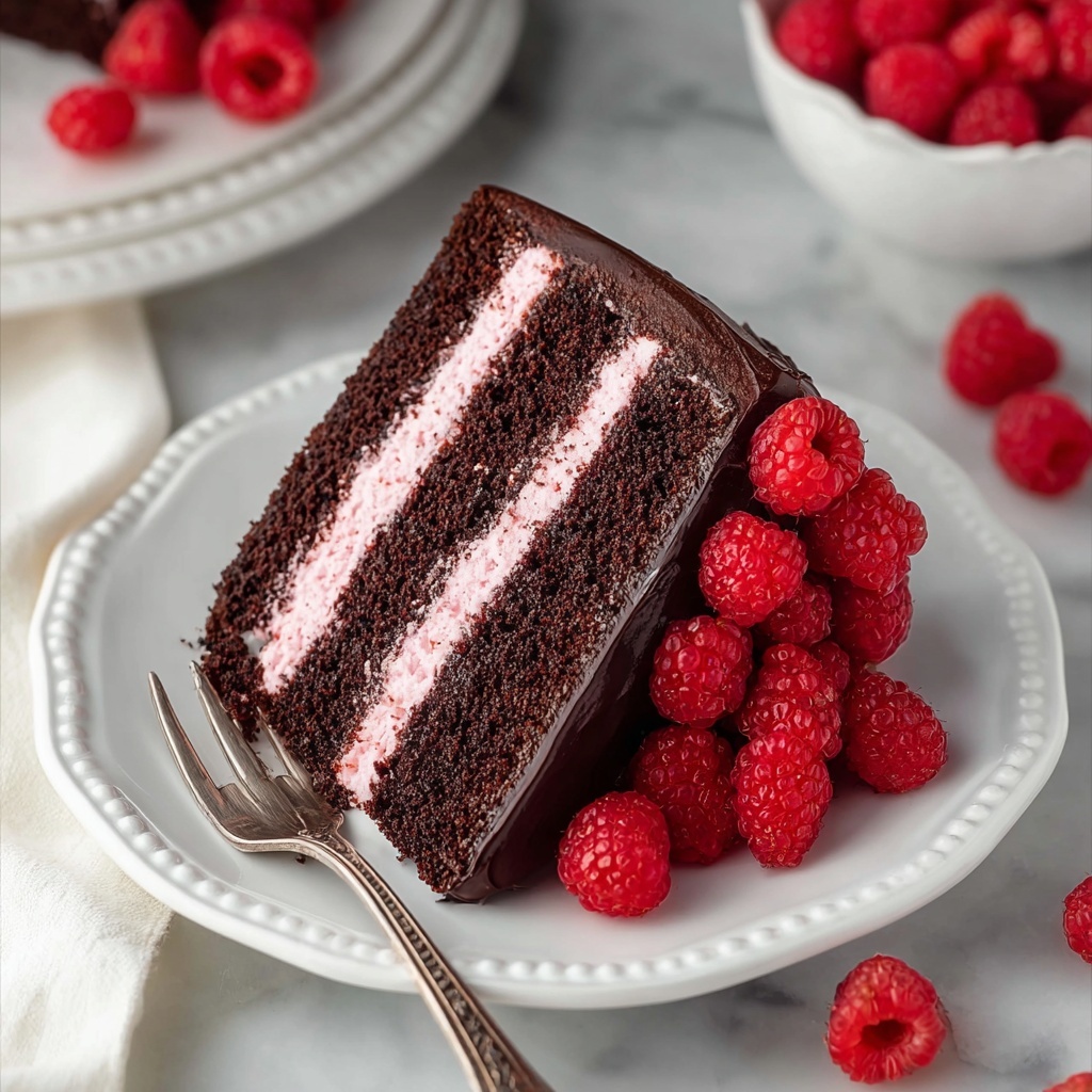 Chocolate Raspberry Cake with Ganache Recipe - Recipe Image