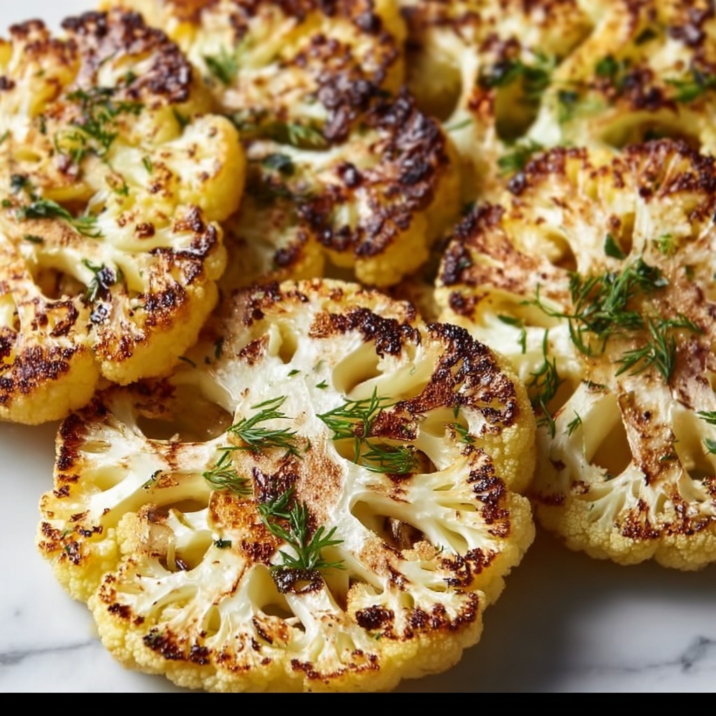 Cauliflower Steak with Smoked Paprika and Onion Powder Recipe - Recipe Image