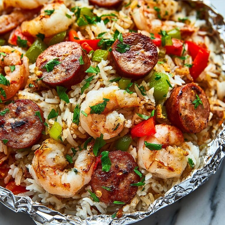 Jambalaya Foil Packets Recipe