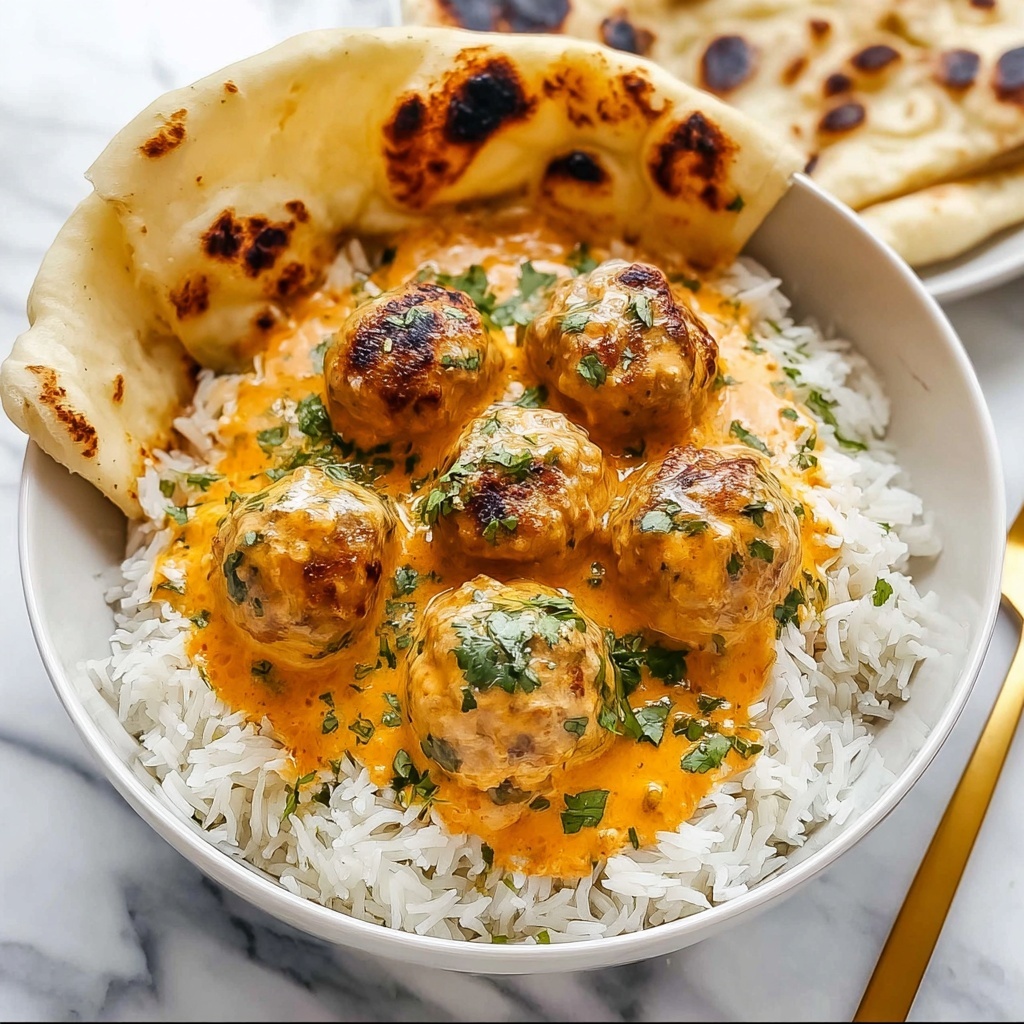 Butter Chicken Meatballs Recipe - Recipe Image