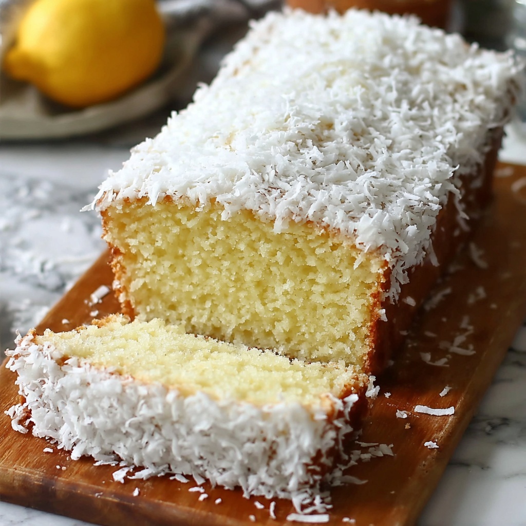 The Best & Easiest Coconut Loaf Cake Ever Recipe - Recipe Image