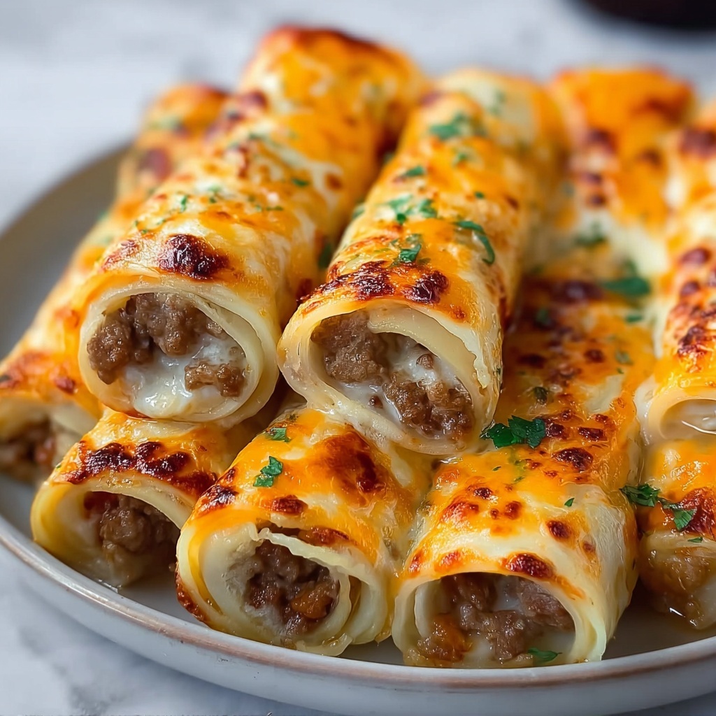 Cheesy Beefy Roll-Ups Recipe - Recipe Image