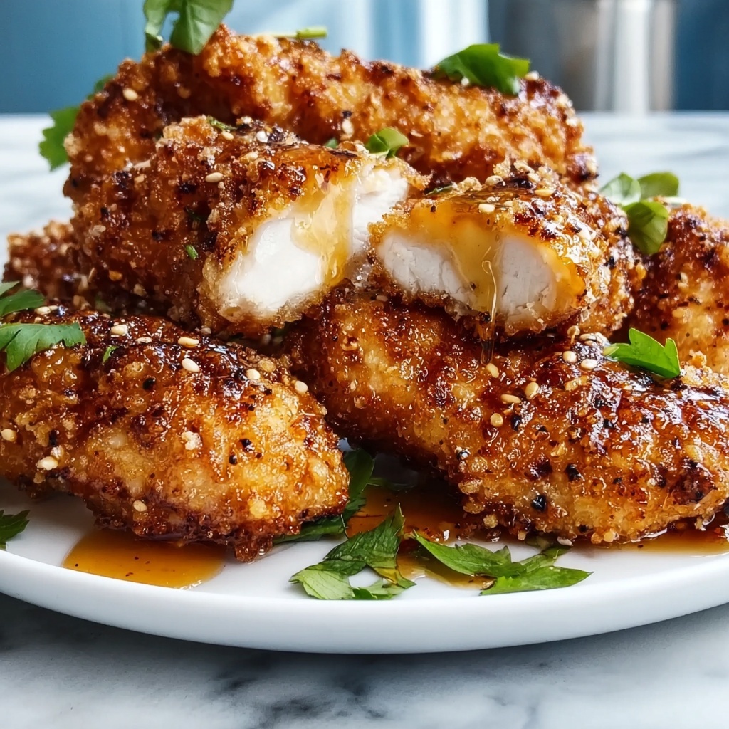 Air Fryer Honey Butter Garlic Chicken Tenders Recipe - Recipe Image