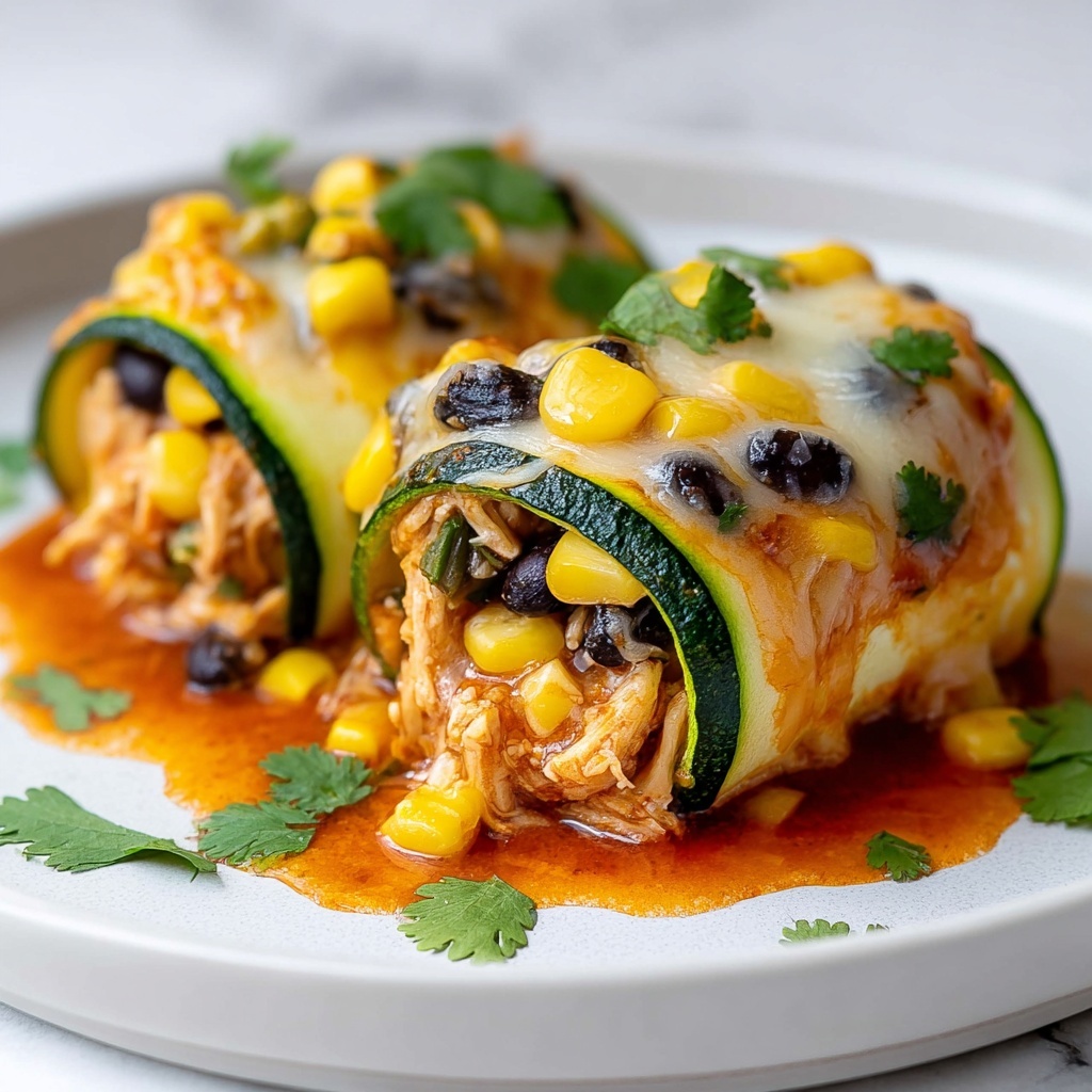 Zucchini Enchilada Roll-Ups Recipe - Recipe Image