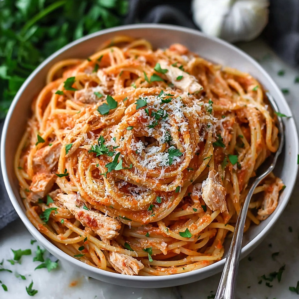 Crockpot Chicken Spaghetti Recipe - Recipe Image