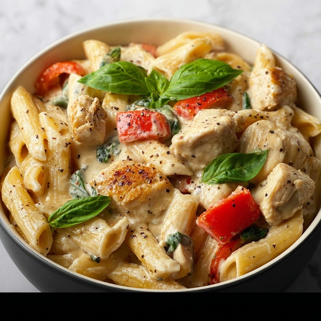 Creamy Italian Chicken Pasta Recipe - Recipe Image