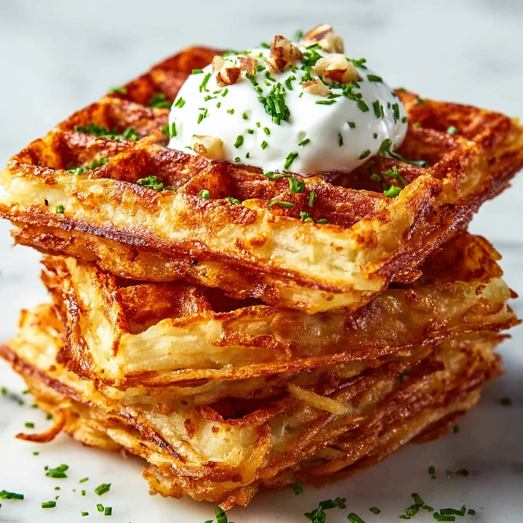 Healthy Cauliflower Hashbrown Chaffle Recipe - Recipe Image