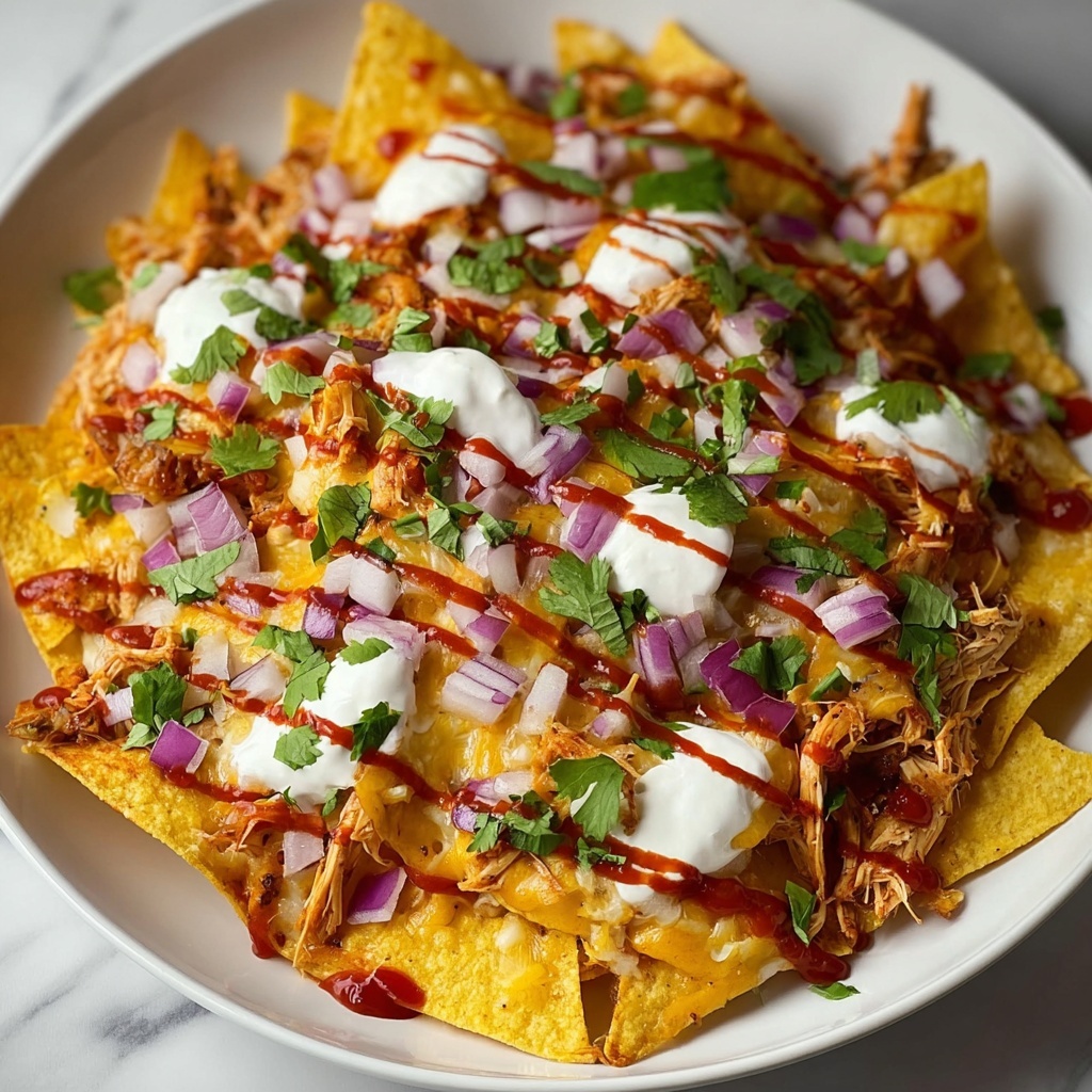 Pulled Chicken Chilaquiles with Spicy Tomato Sauce and Melted Cheese Recipe - Recipe Image
