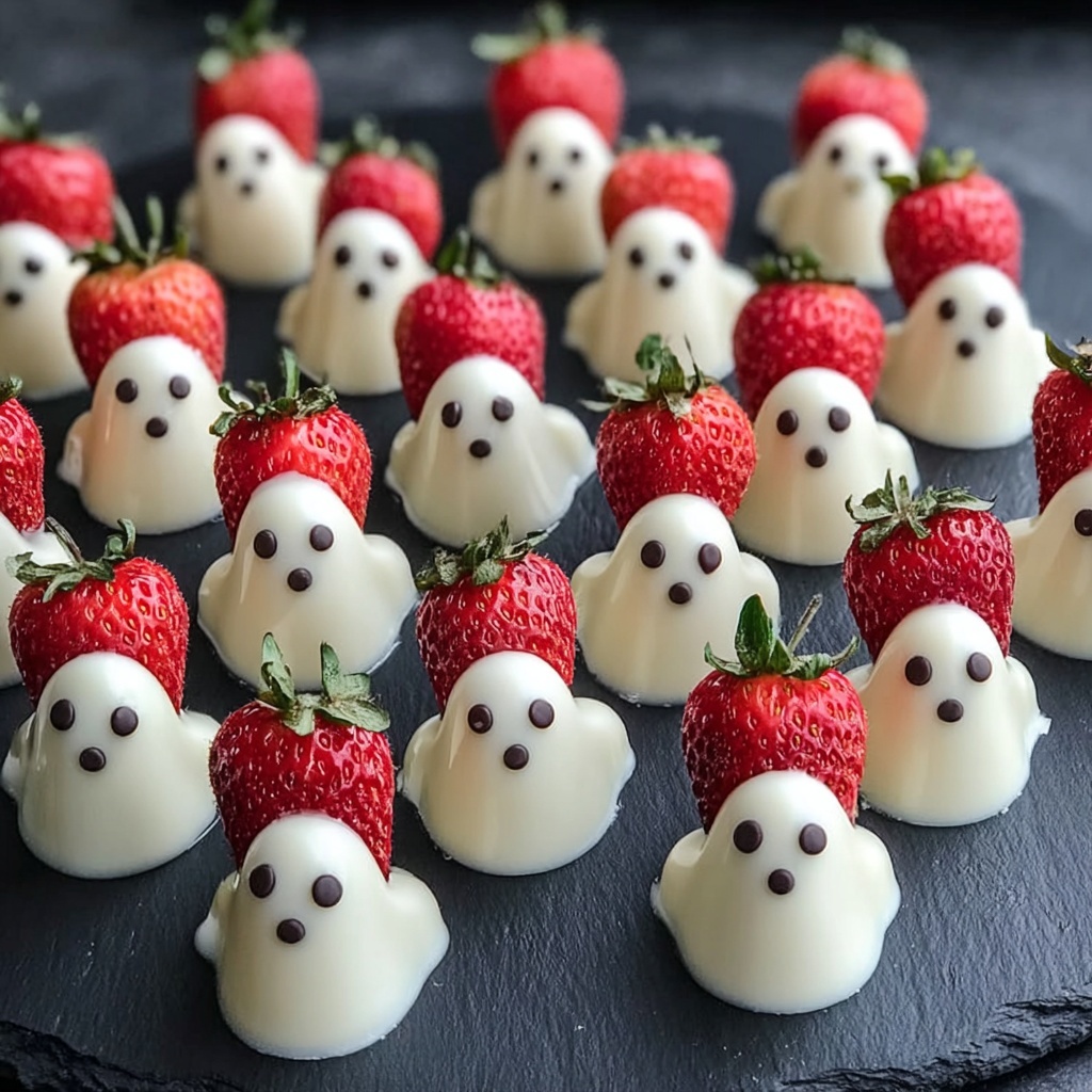 Spooky Strawberry Ghosts Recipe - Recipe Image