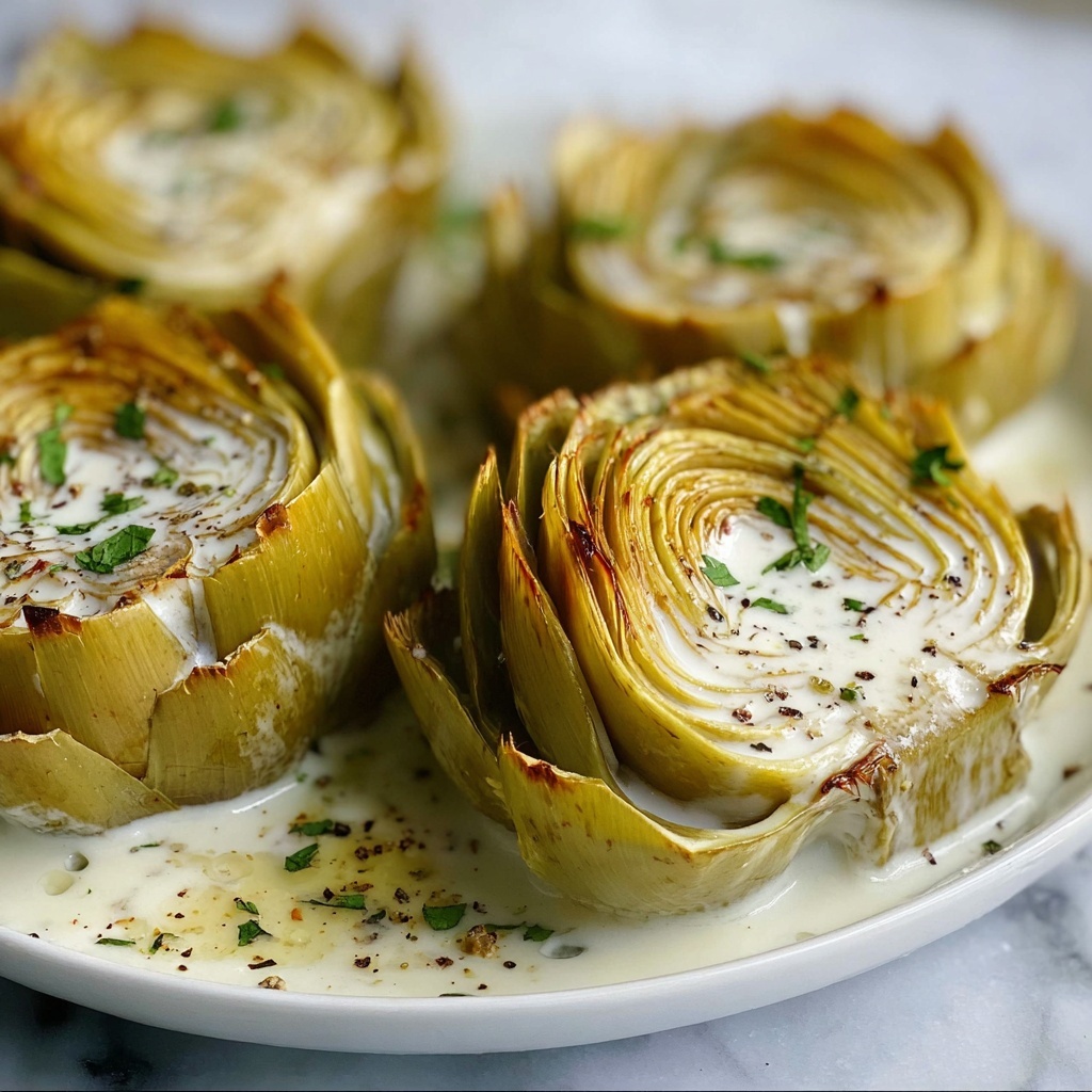 Roasted Artichokes with Garlic Butter Recipe - Recipe Image