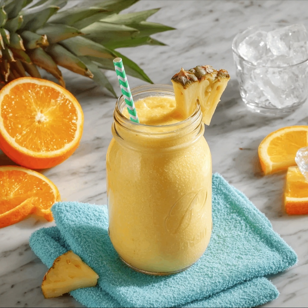Pineapple Orange Smoothie Recipe - Recipe Image