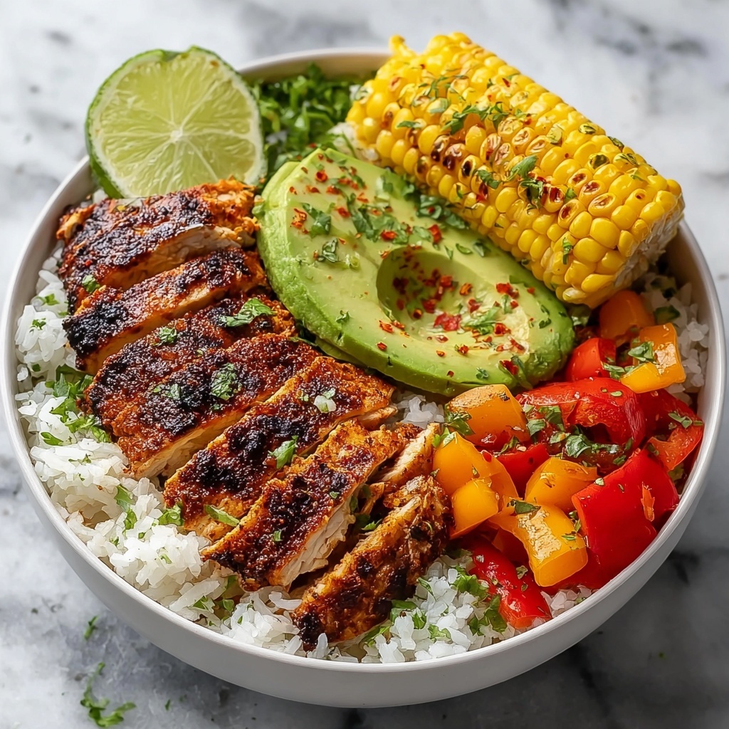 Smoky Street Corn Chicken Bowls Recipe - Recipe Image