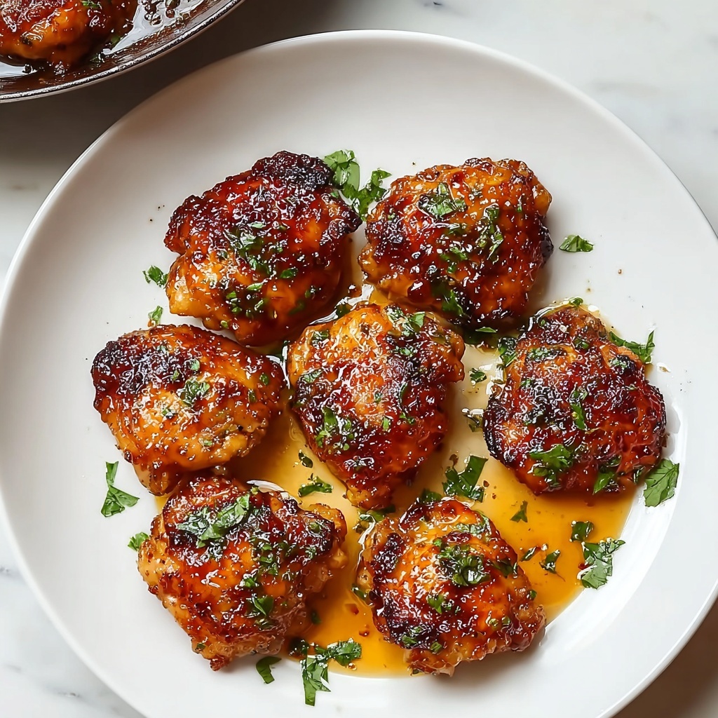Honey Garlic Chicken Thighs Recipe - Recipe Image