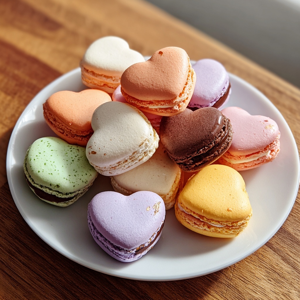 Heart-Shaped Macarons Recipe - Recipe Image