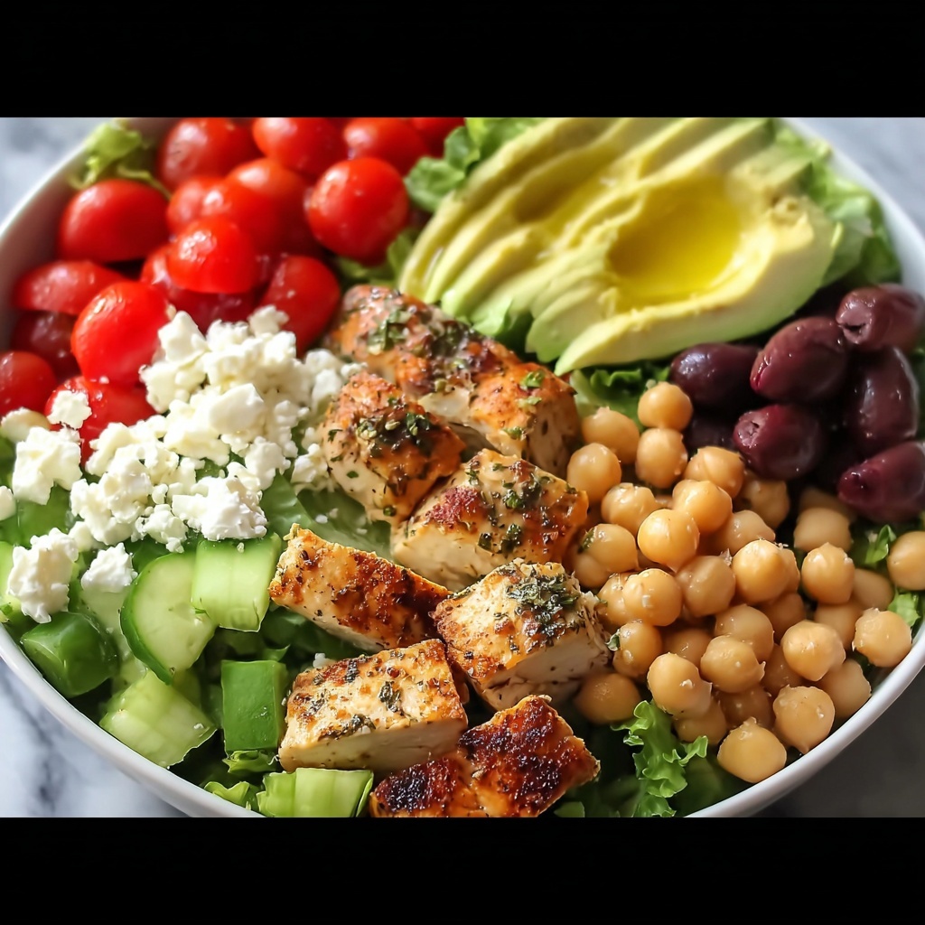 Healthy Protein Salad Bowl Recipe - Recipe Image